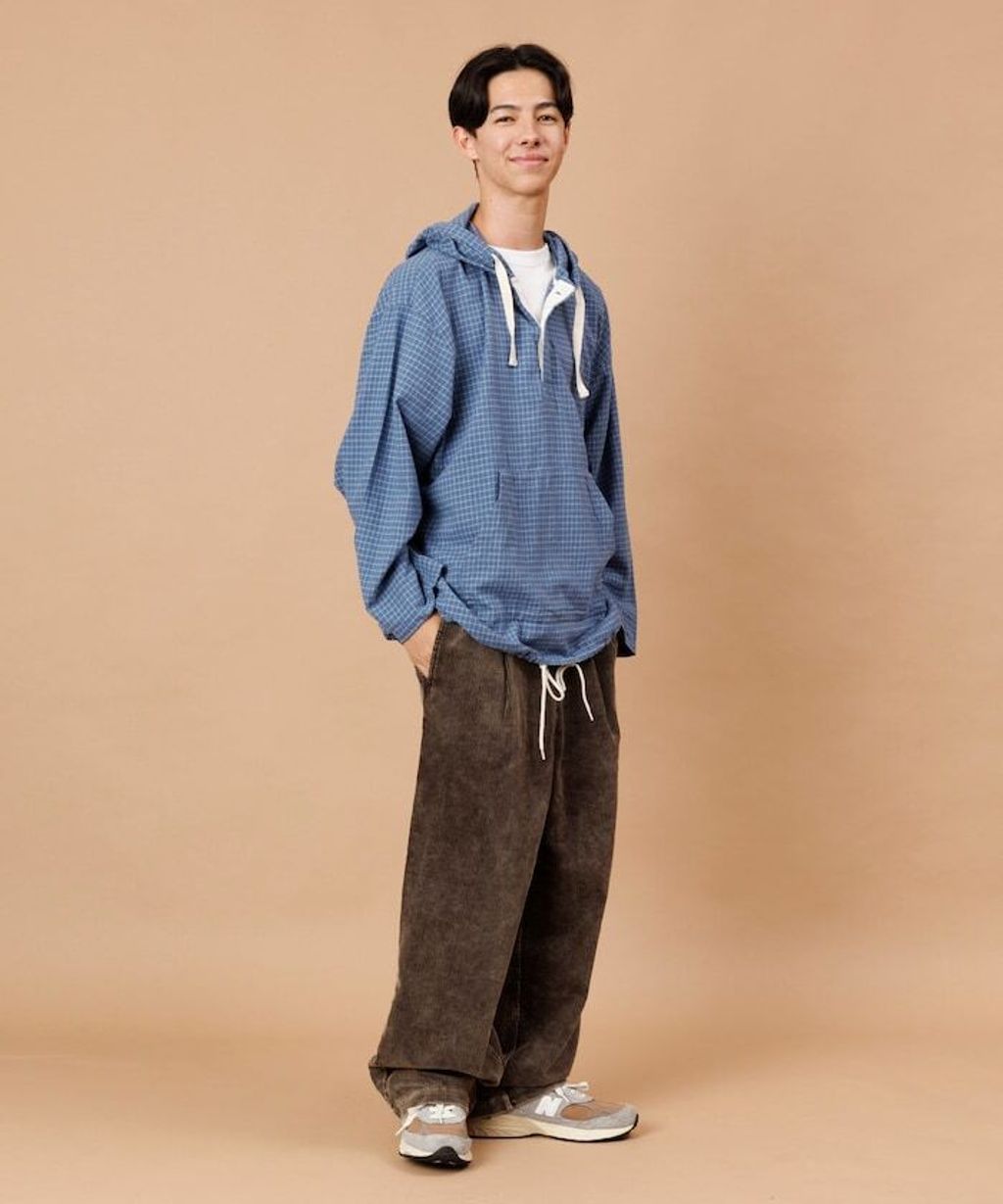 FREAKS STORE 法蘭絨格紋連帽套頭衫_31