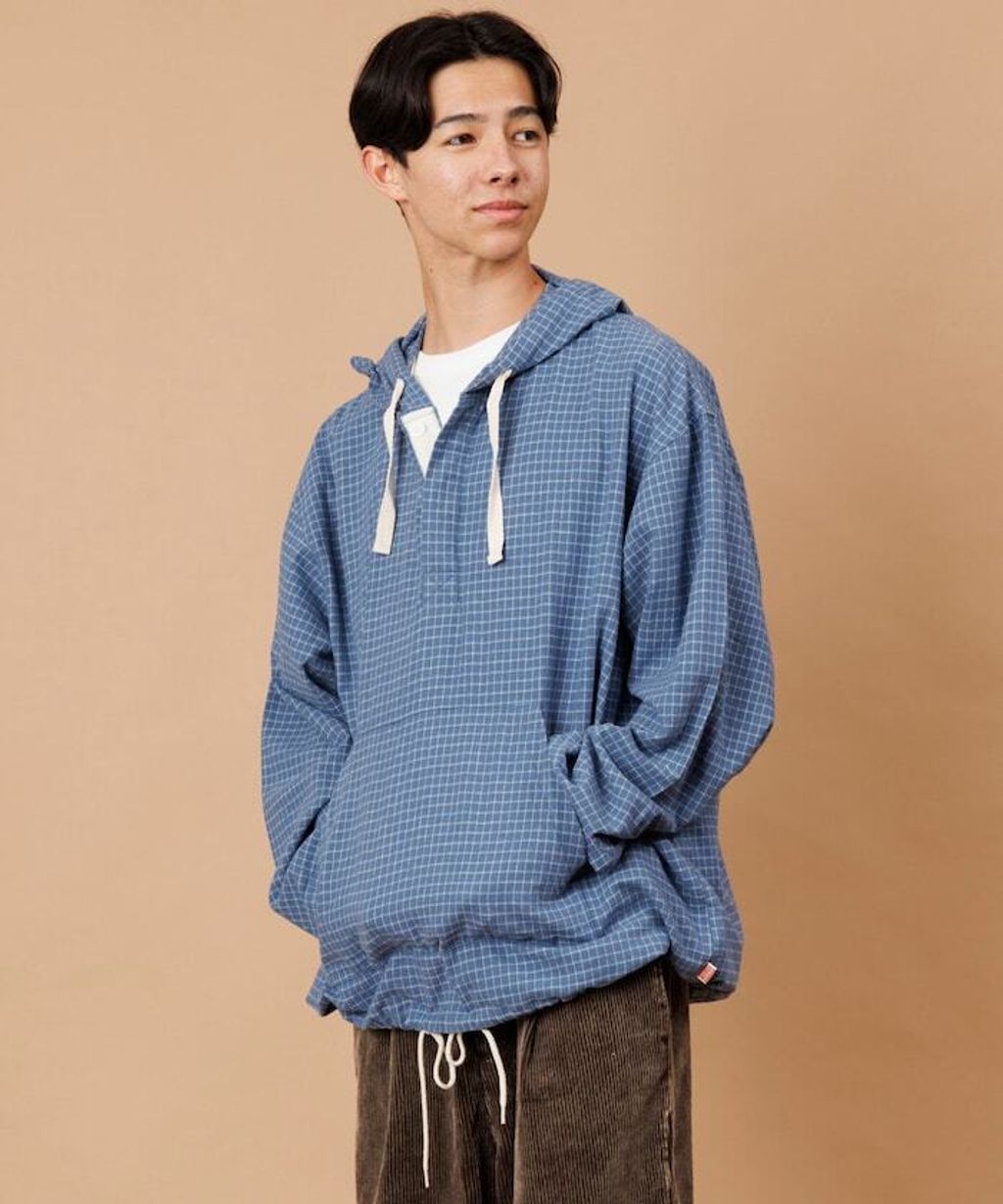 FREAKS STORE 法蘭絨格紋連帽套頭衫_34