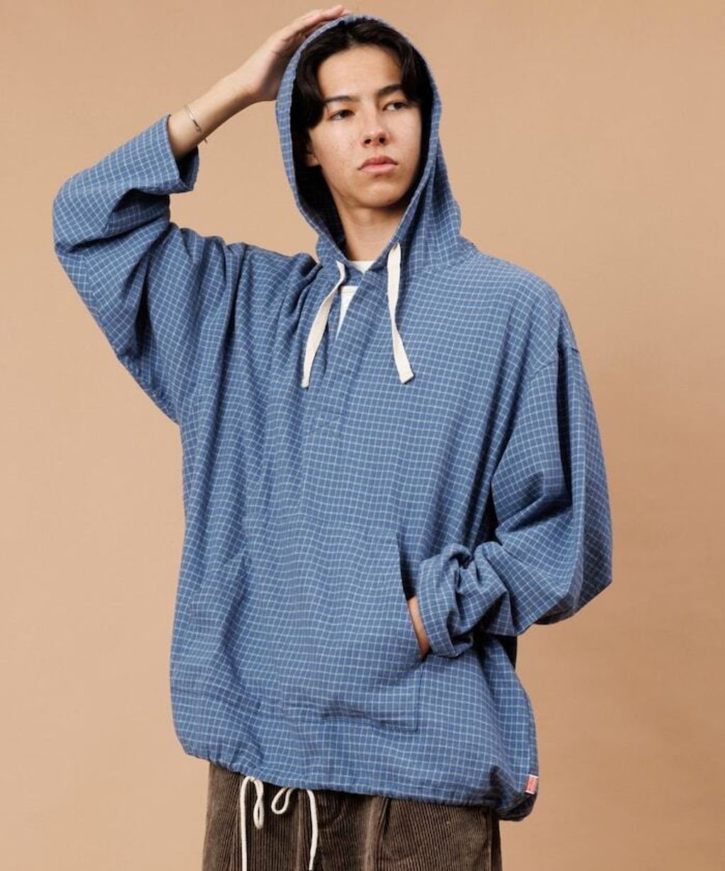 FREAKS STORE 法蘭絨格紋連帽套頭衫_35