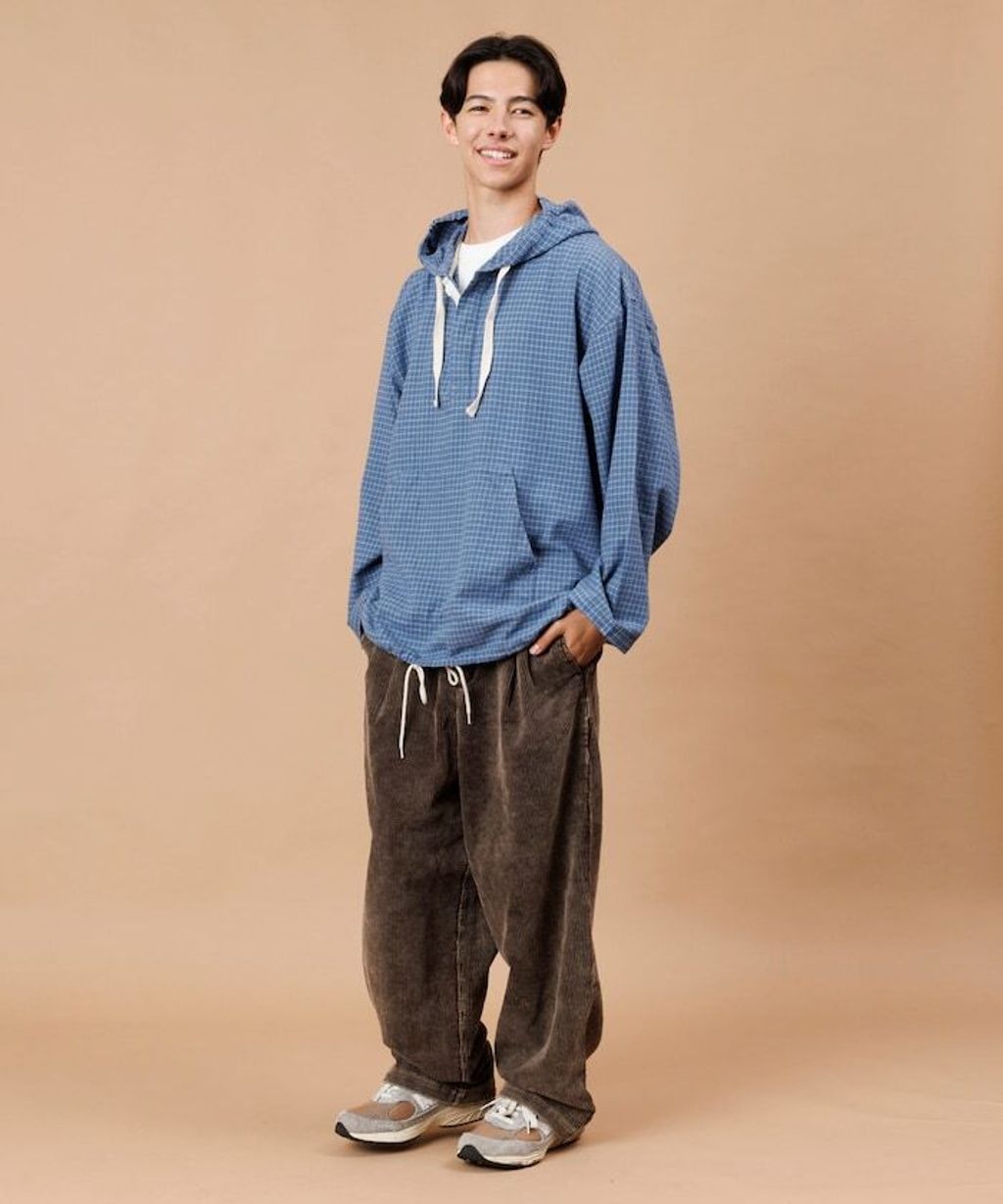 FREAKS STORE 法蘭絨格紋連帽套頭衫_30