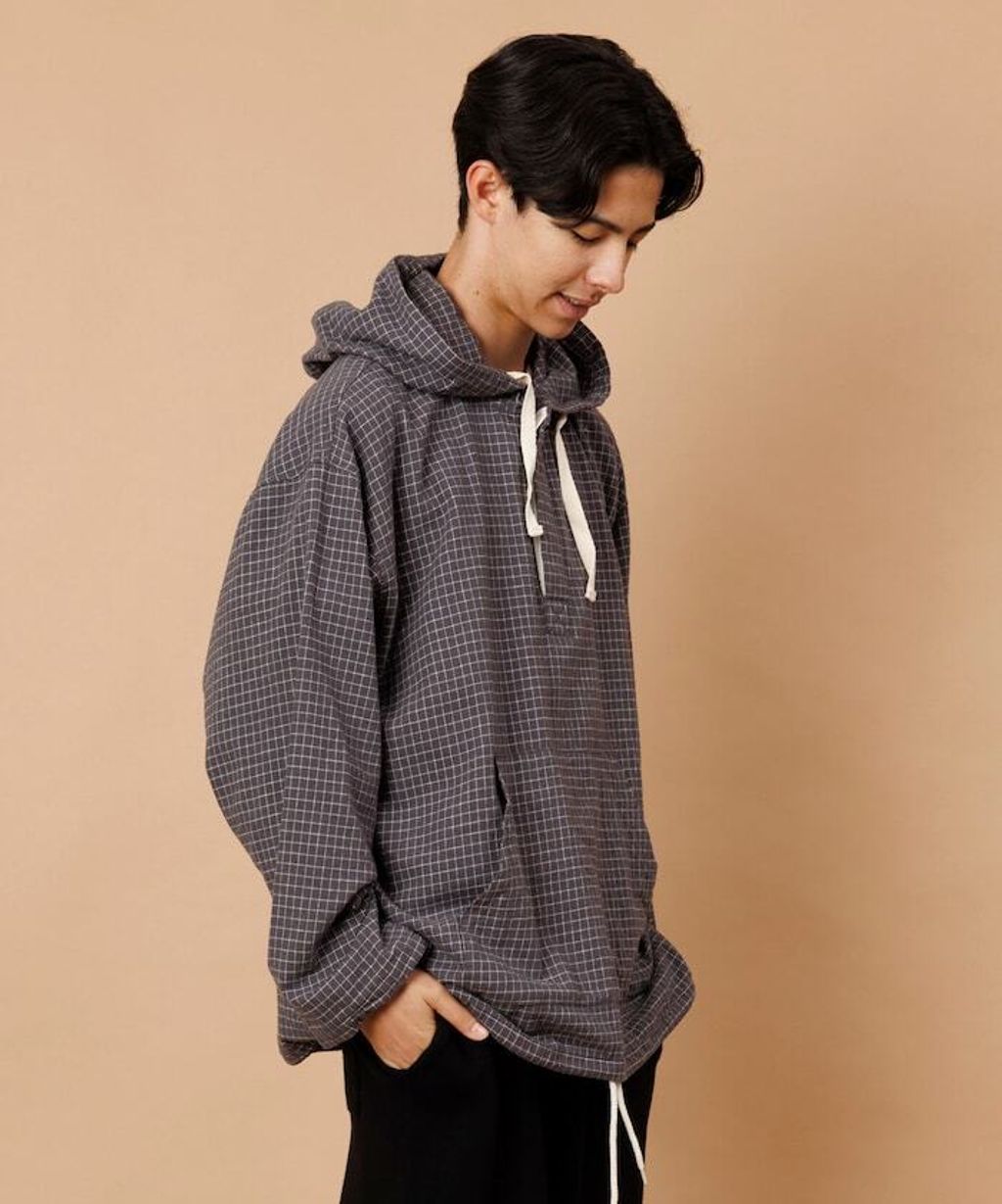 FREAKS STORE 法蘭絨格紋連帽套頭衫_28