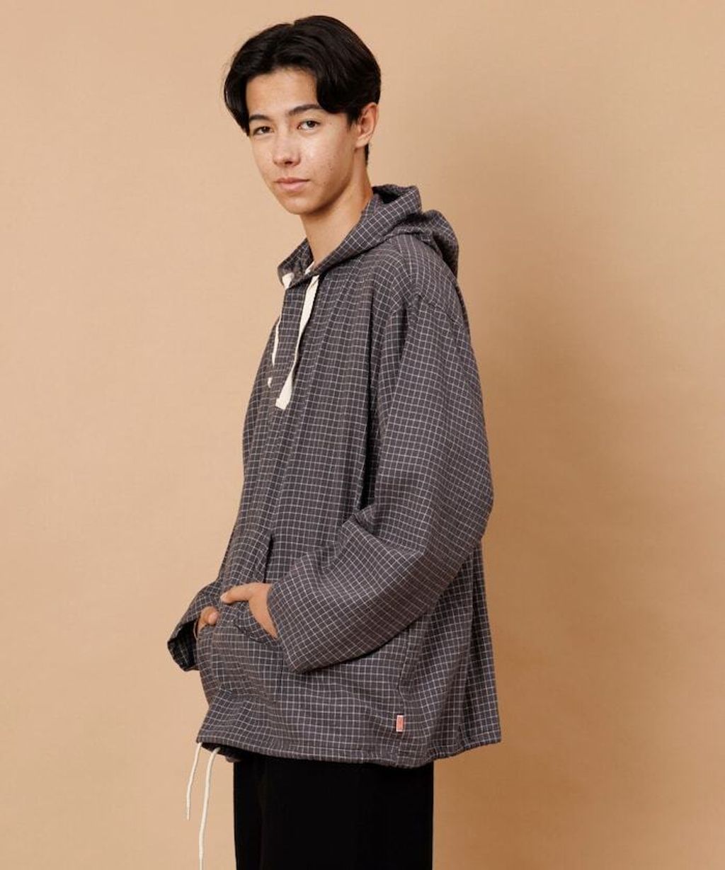 FREAKS STORE 法蘭絨格紋連帽套頭衫_26