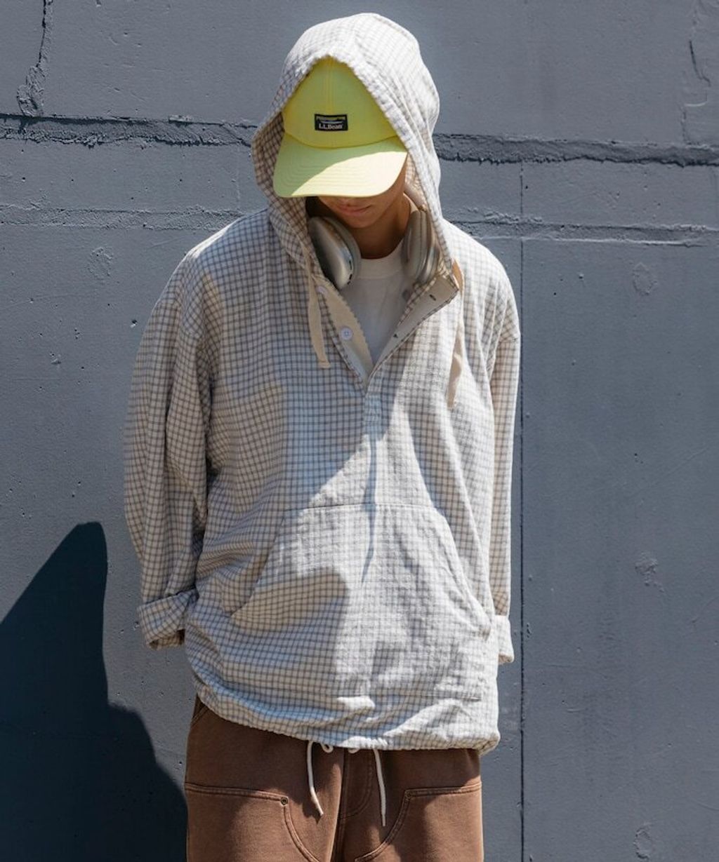 FREAKS STORE 法蘭絨格紋連帽套頭衫_25