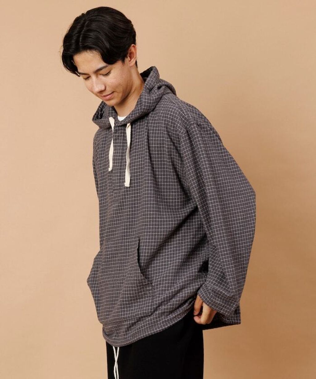 FREAKS STORE 法蘭絨格紋連帽套頭衫_29