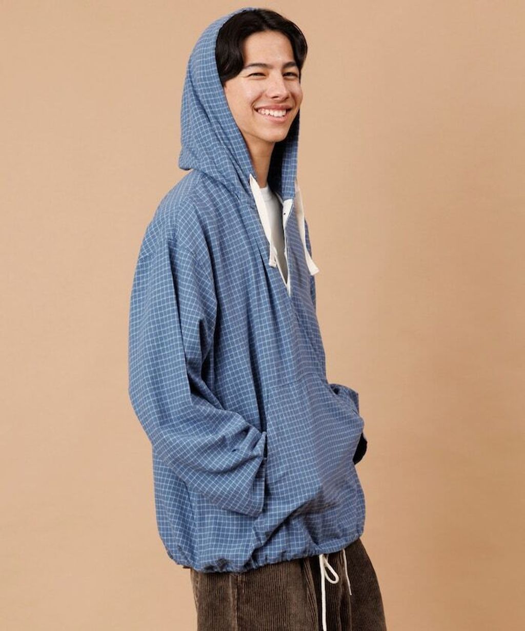 FREAKS STORE 法蘭絨格紋連帽套頭衫_3