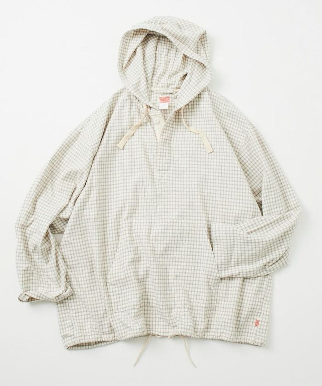 FREAKS STORE 法蘭絨格紋連帽套頭衫_4