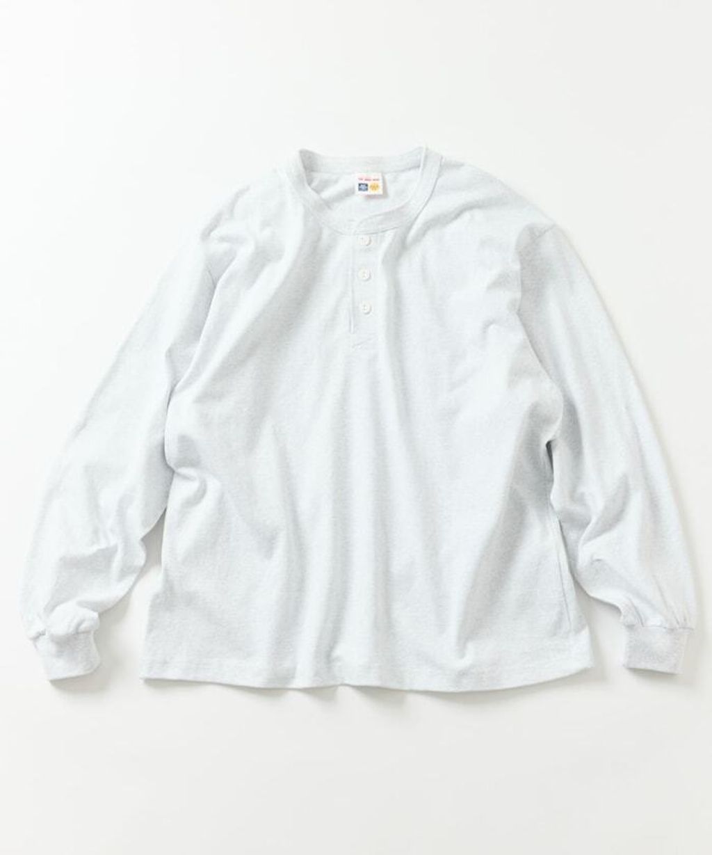 FREAKS STORE 10.5oz亨利領素色長袖上衣_8