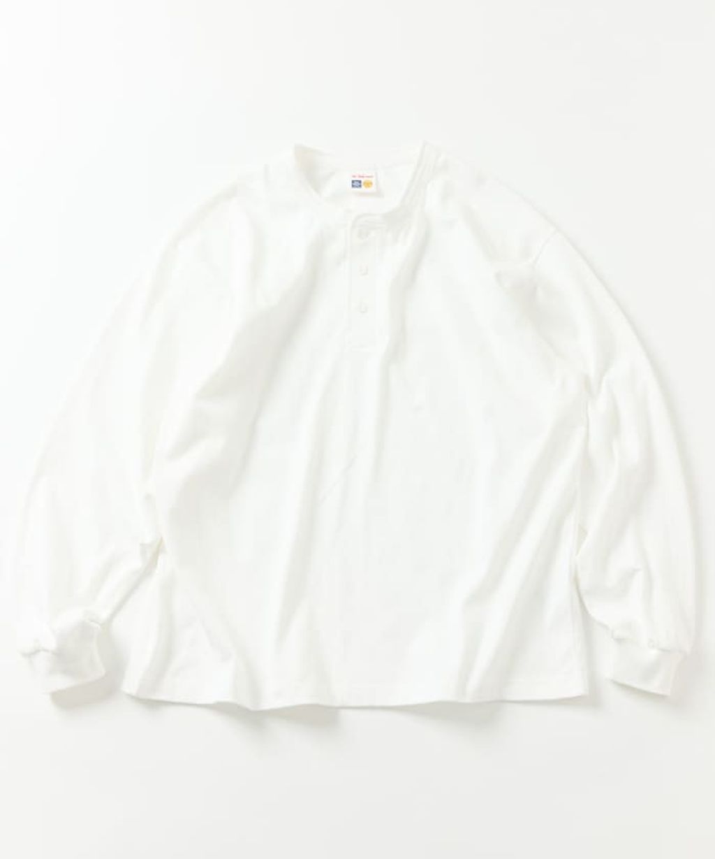 FREAKS STORE 10.5oz亨利領素色長袖上衣_1