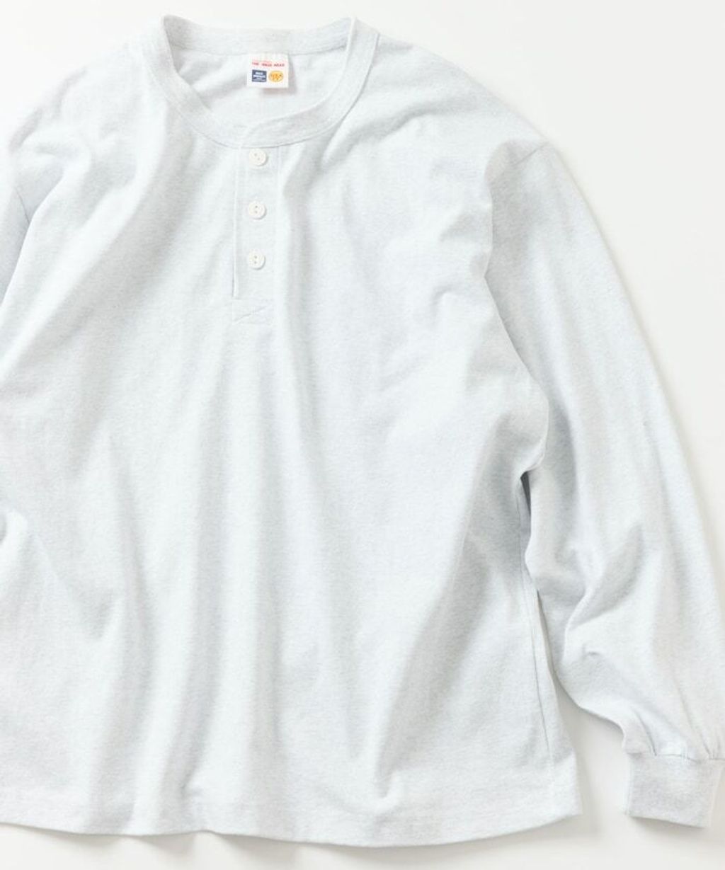 FREAKS STORE 10.5oz亨利領素色長袖上衣_9