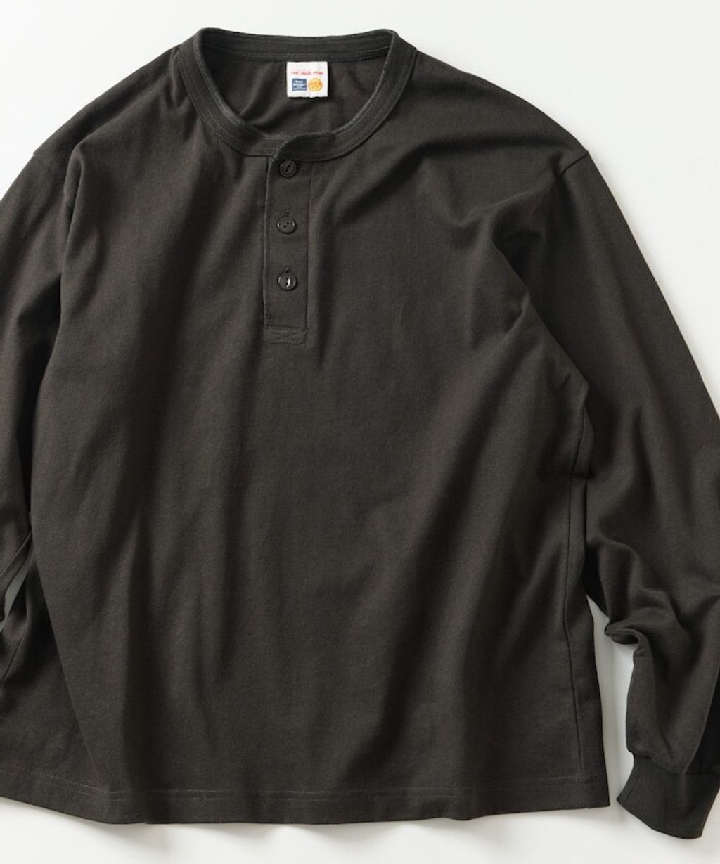 FREAKS STORE 10.5oz亨利領素色長袖上衣_15