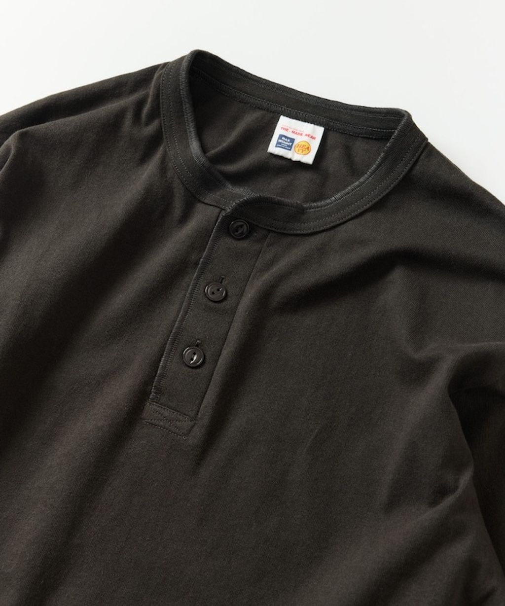 FREAKS STORE 10.5oz亨利領素色長袖上衣_16