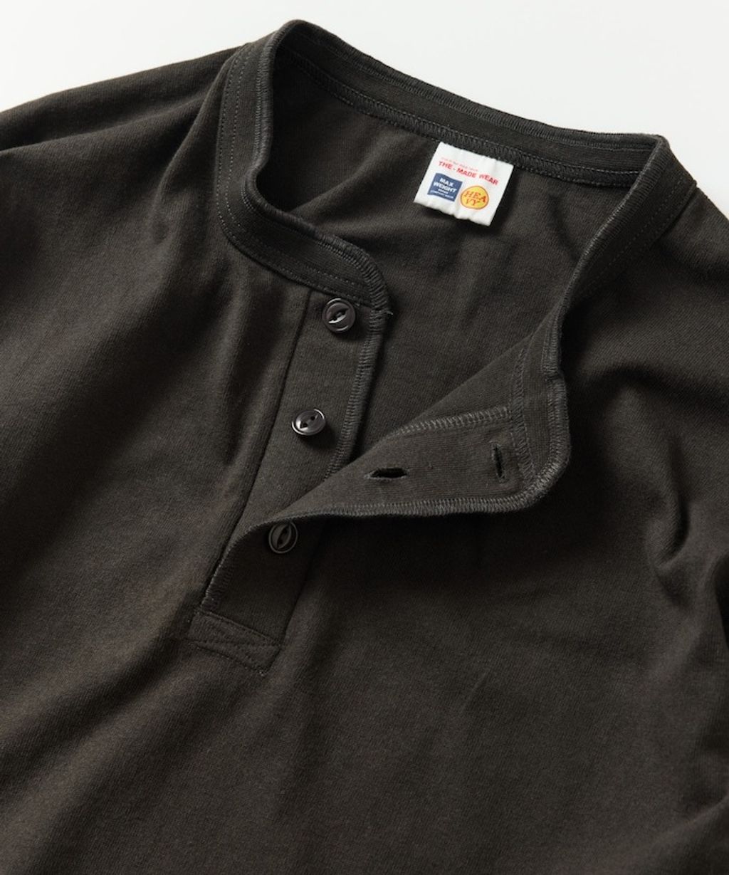 FREAKS STORE 10.5oz亨利領素色長袖上衣_21