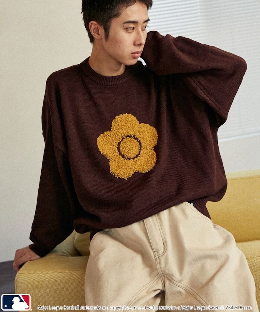 MARY QUANT × MLB × FREAKS STORE 三方聯名Jacquard Logo 針織套頭衫_36