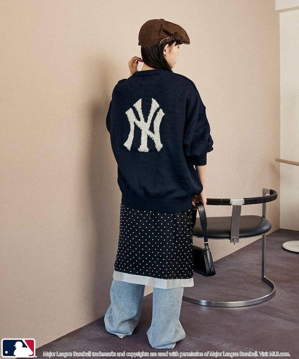 MARY QUANT × MLB × FREAKS STORE 三方聯名Jacquard Logo 針織套頭衫_11