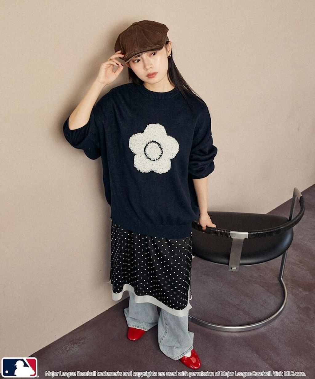 MARY QUANT × MLB × FREAKS STORE 三方聯名Jacquard Logo 針織套頭衫_16