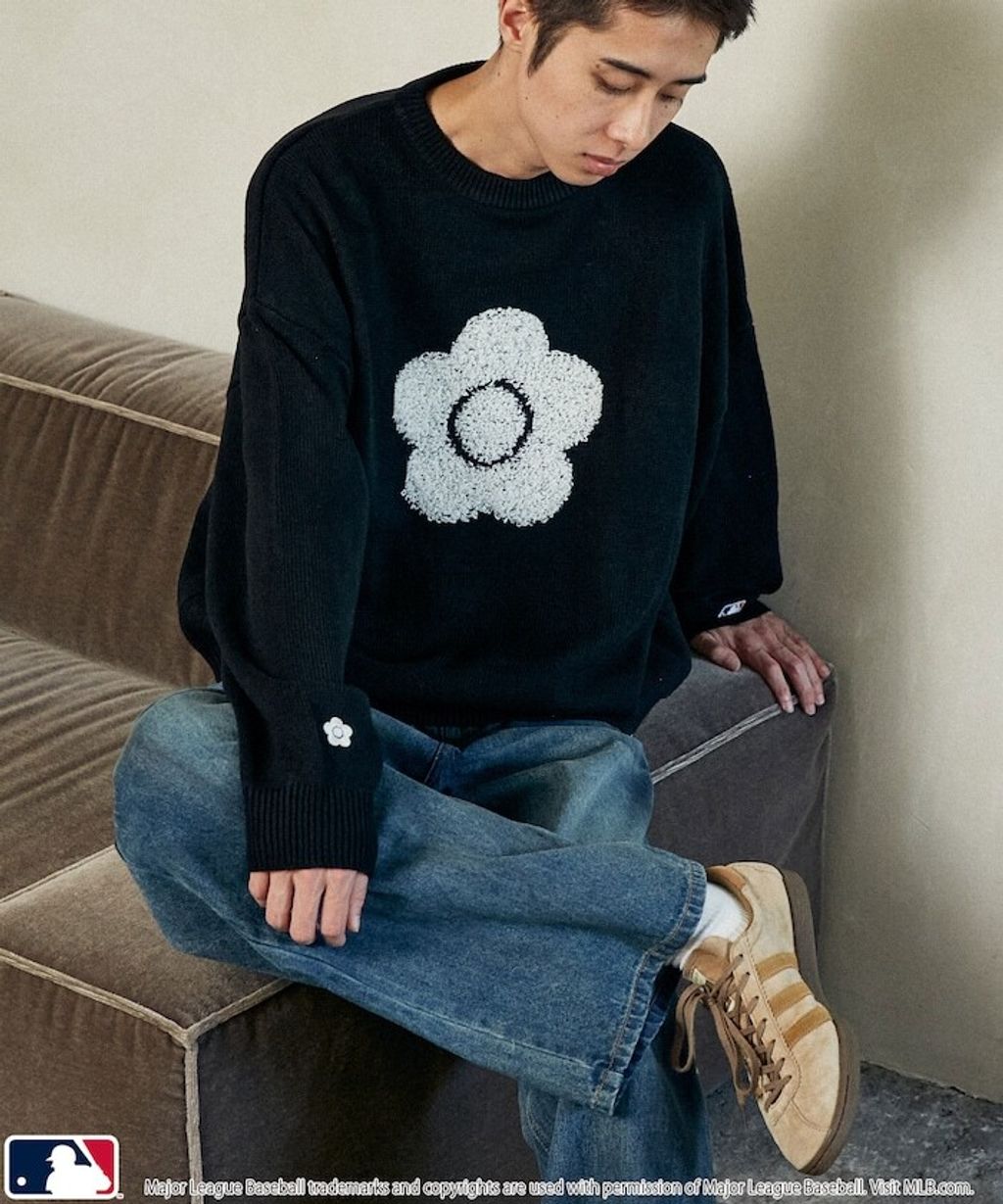 MARY QUANT × MLB × FREAKS STORE 三方聯名Jacquard Logo 針織套頭衫_20