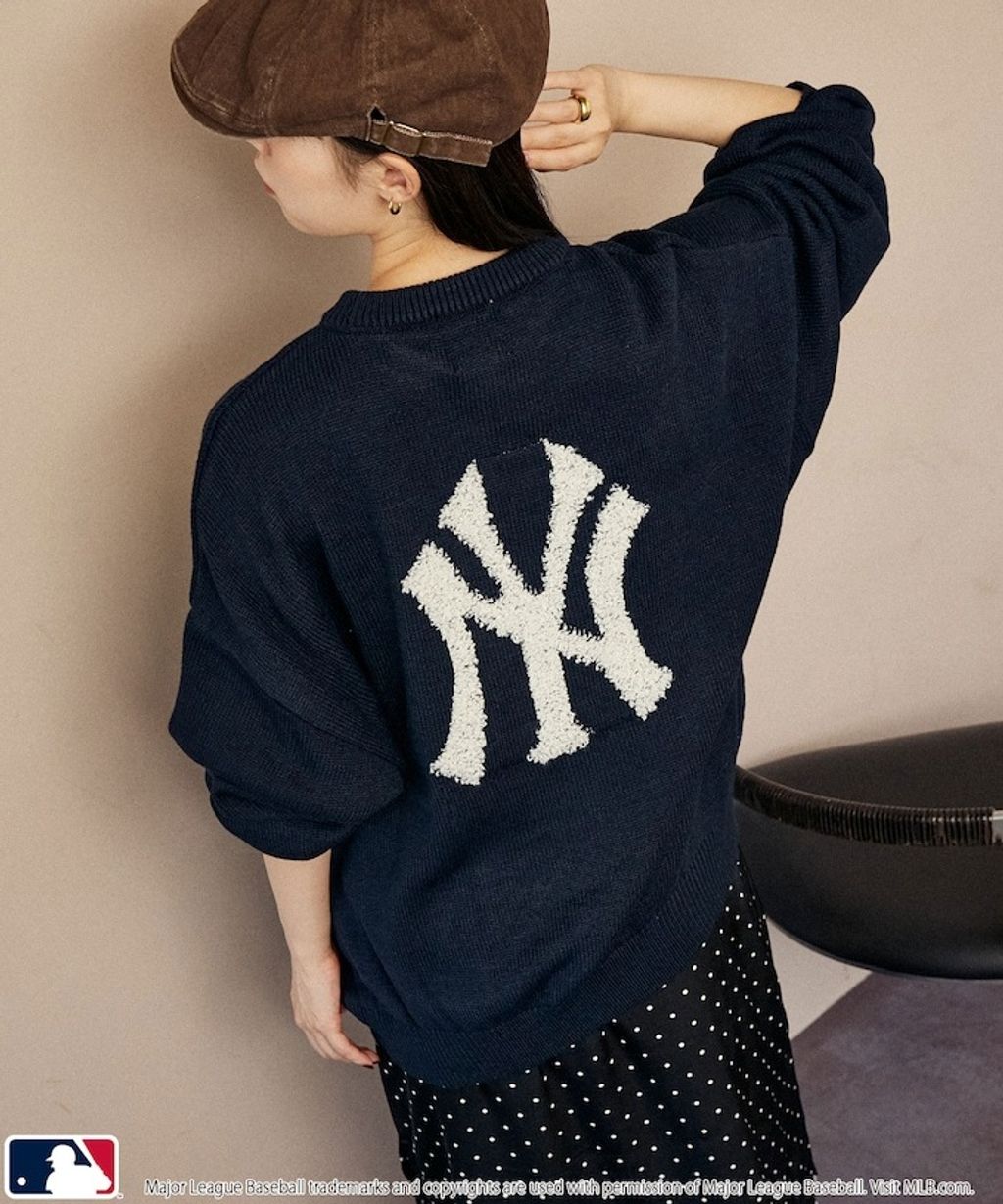 MARY QUANT × MLB × FREAKS STORE 三方聯名Jacquard Logo 針織套頭衫_12