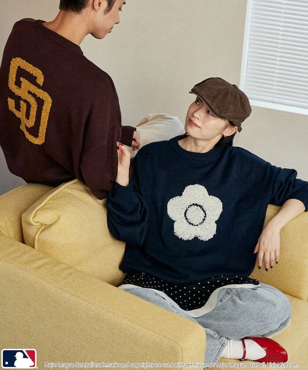 MARY QUANT × MLB × FREAKS STORE 三方聯名Jacquard Logo 針織套頭衫_14