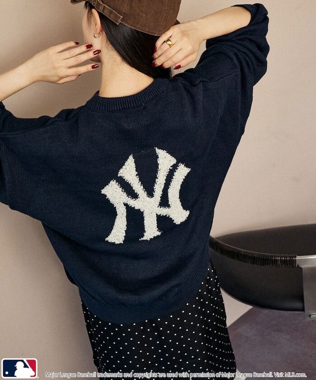 MARY QUANT × MLB × FREAKS STORE 三方聯名Jacquard Logo 針織套頭衫_3