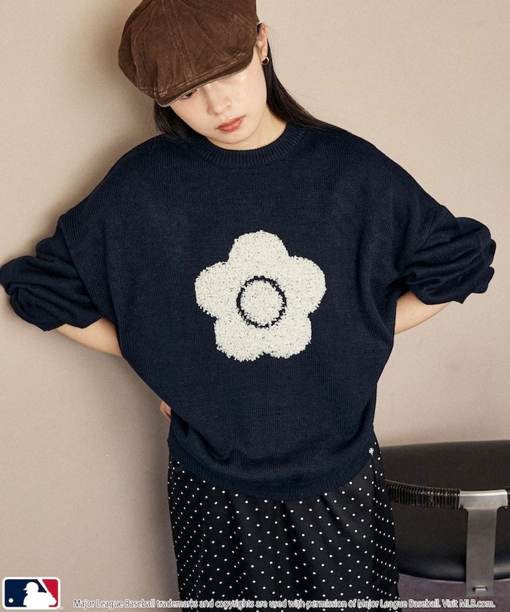 MARY QUANT × MLB × FREAKS STORE 三方聯名Jacquard Logo 針織套頭衫_13
