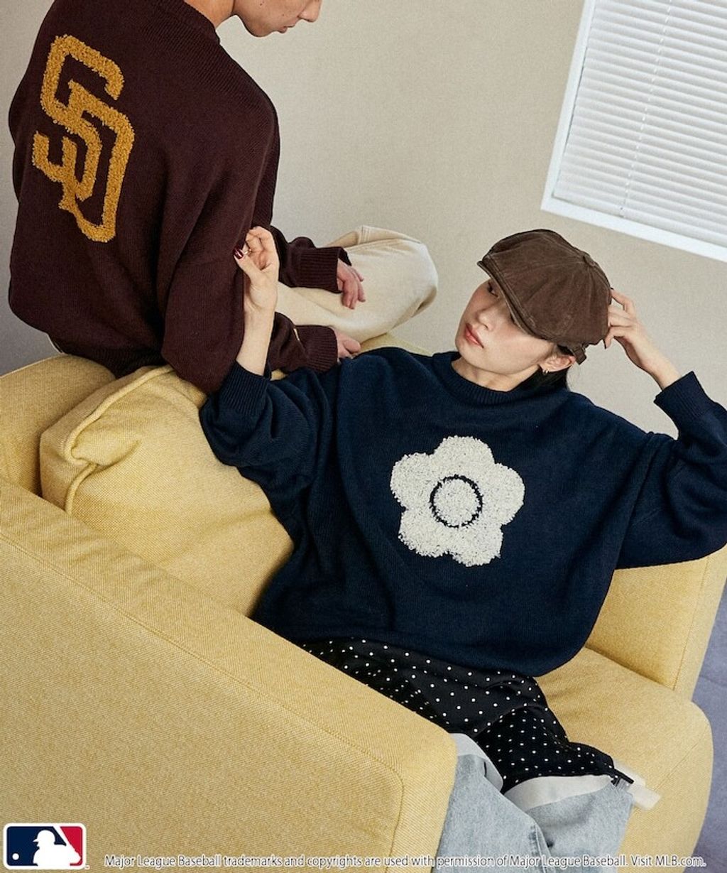 MARY QUANT × MLB × FREAKS STORE 三方聯名Jacquard Logo 針織套頭衫_4