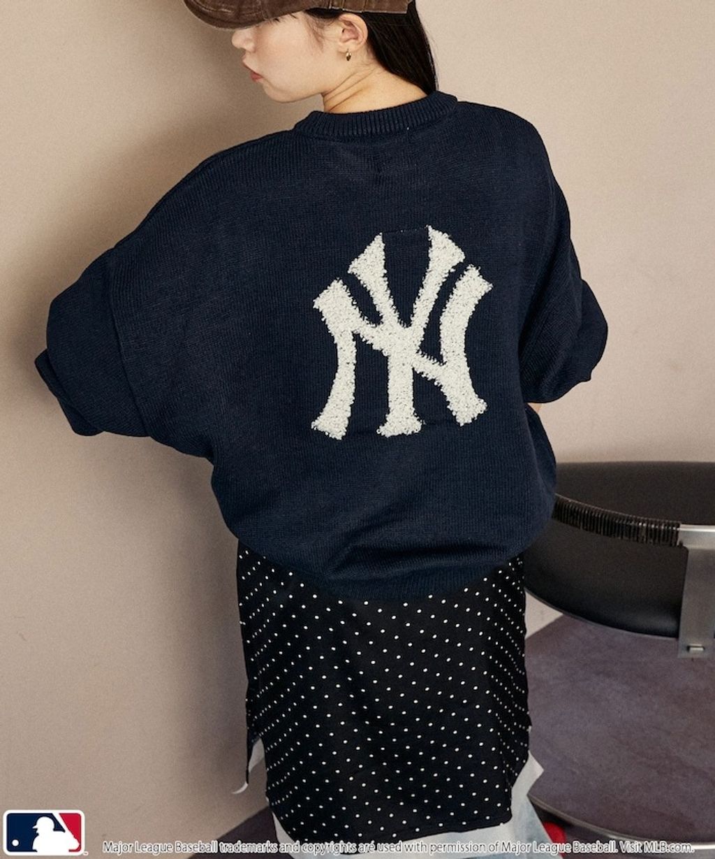 MARY QUANT × MLB × FREAKS STORE 三方聯名Jacquard Logo 針織套頭衫_7