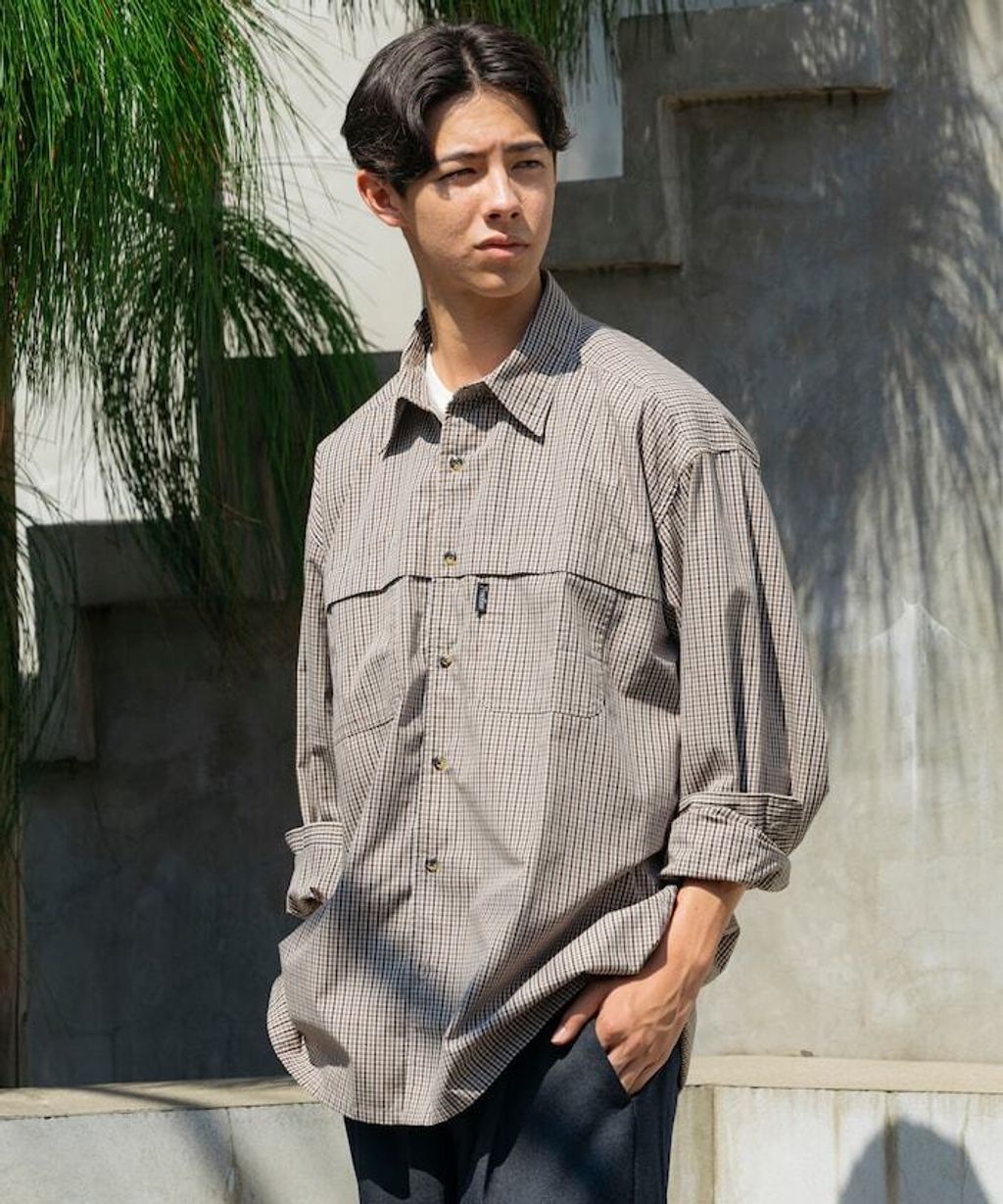 Foxfire × FREAKS STORE 機能釣魚口袋格紋襯衫_16