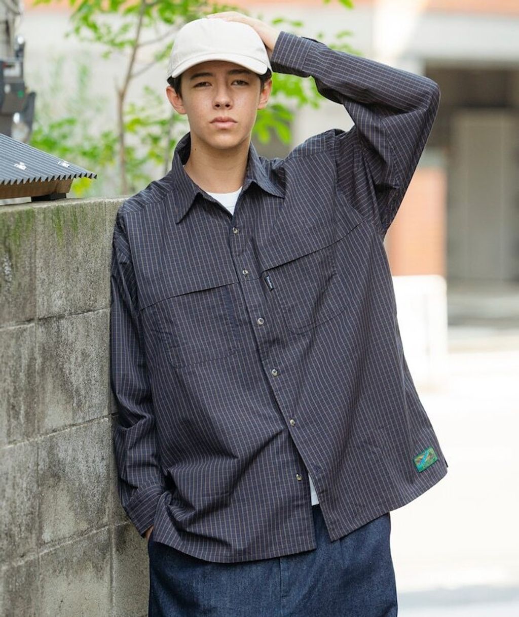 Foxfire × FREAKS STORE 機能釣魚口袋格紋襯衫_4