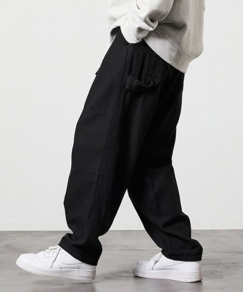 FREAKS STORE 厚實帆布工裝錐形長褲_44
