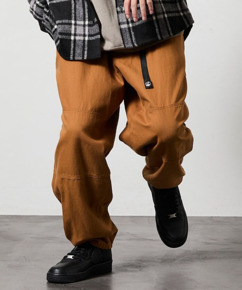 FREAKS STORE 厚實帆布工裝錐形長褲_49