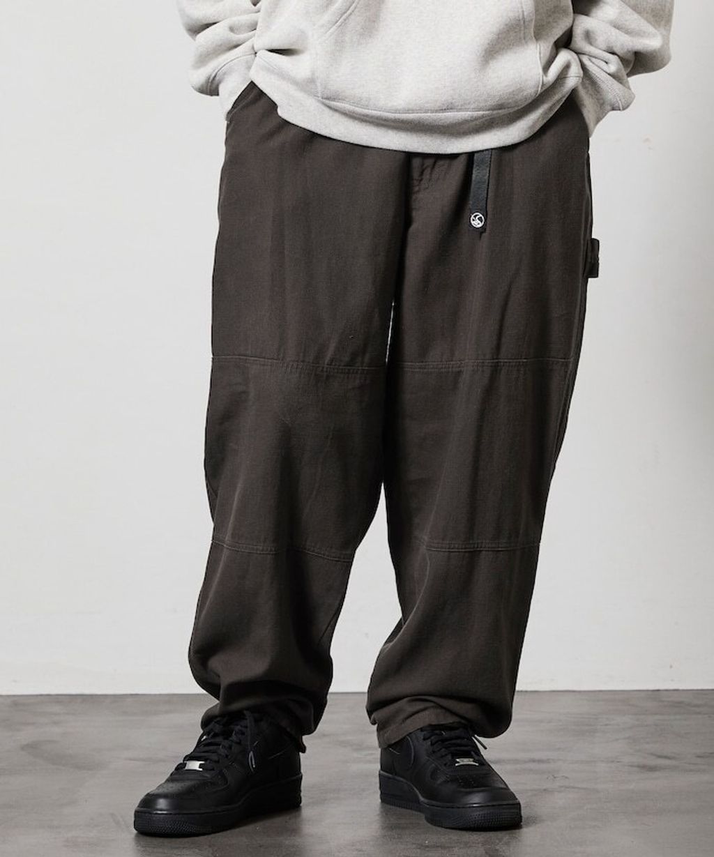FREAKS STORE 厚實帆布工裝錐形長褲_35