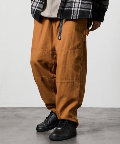 FREAKS STORE 厚實帆布工裝錐形長褲_50