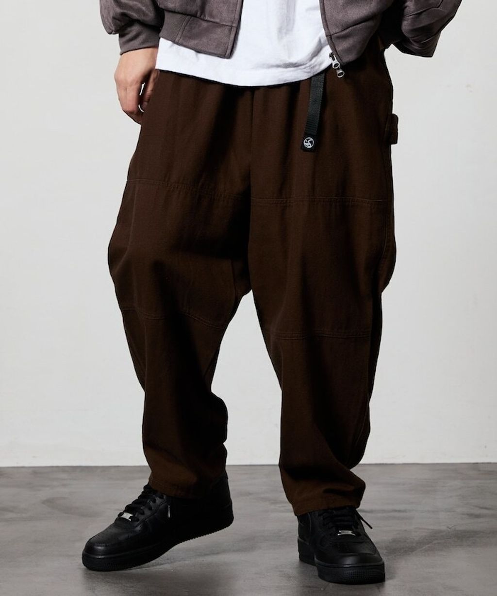 FREAKS STORE 厚實帆布工裝錐形長褲_4