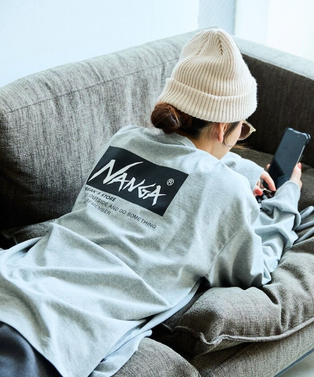 NANGA × FREAKS STORE 環保混紡刺繡logo長袖上衣_31
