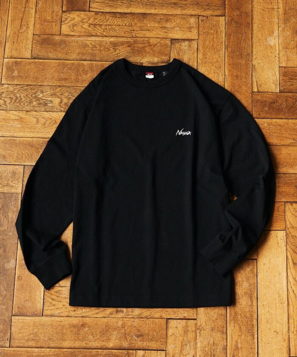 NANGA × FREAKS STORE 環保混紡刺繡logo長袖上衣_14