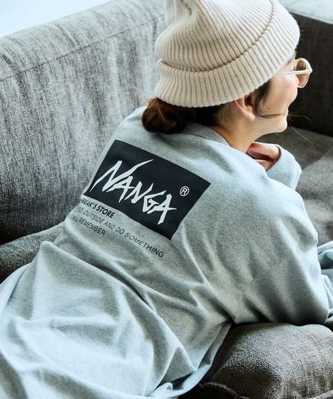 NANGA × FREAKS STORE 環保混紡刺繡logo長袖上衣_7
