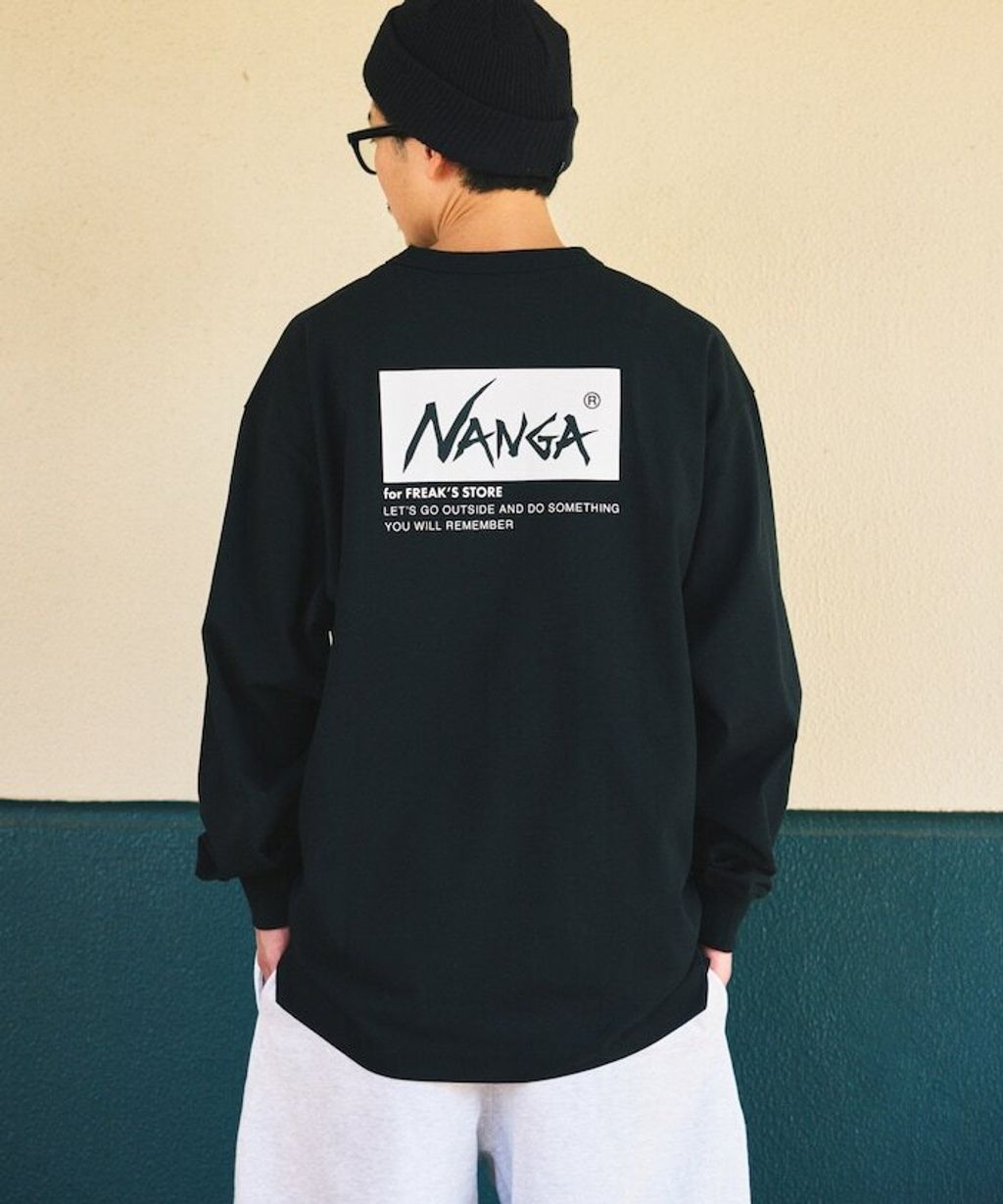 NANGA × FREAKS STORE 環保混紡刺繡logo長袖上衣_3
