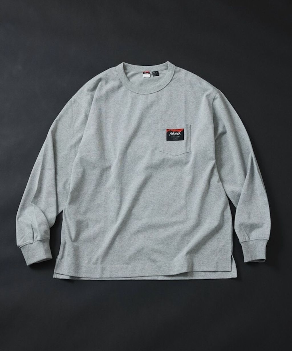 NANGA × FREAKS STORE 環保混紡刺繡logo口袋長袖上衣_30
