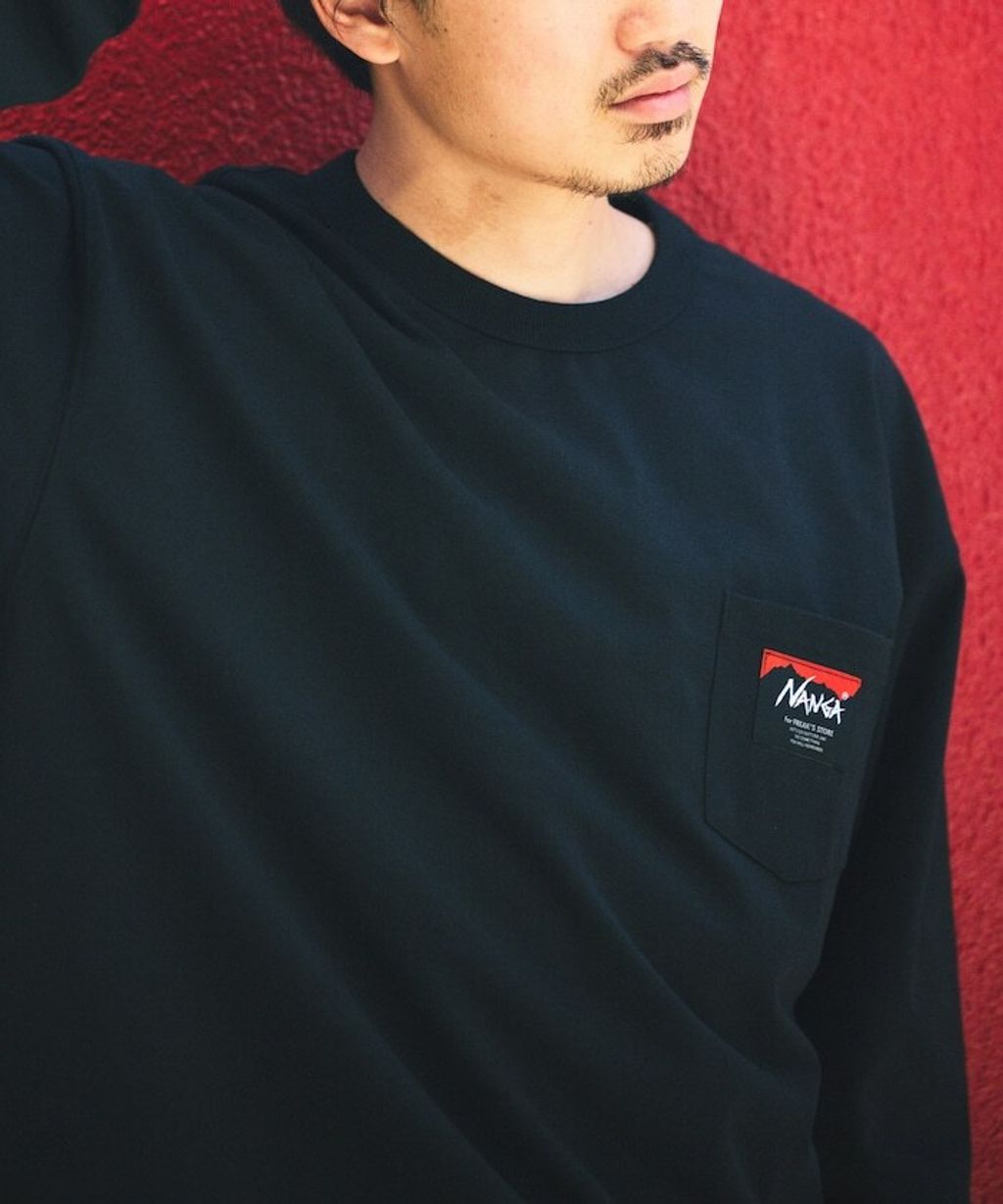 NANGA × FREAKS STORE 環保混紡刺繡logo口袋長袖上衣_18