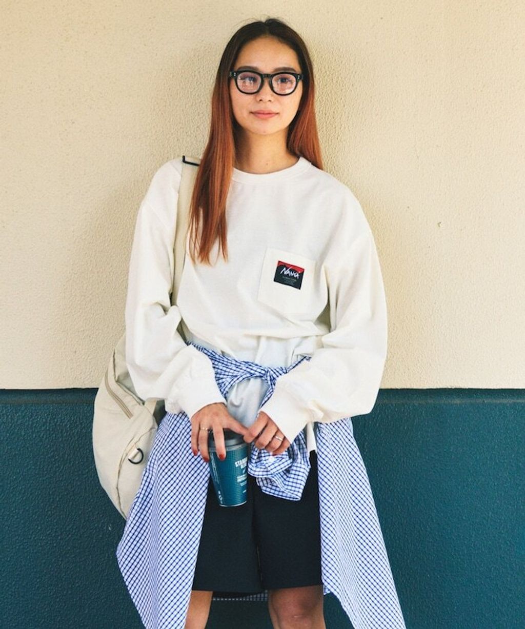 NANGA × FREAKS STORE 環保混紡刺繡logo口袋長袖上衣_1