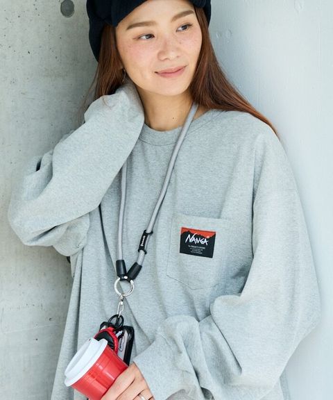 NANGA × FREAKS STORE 環保混紡刺繡logo口袋長袖上衣_2