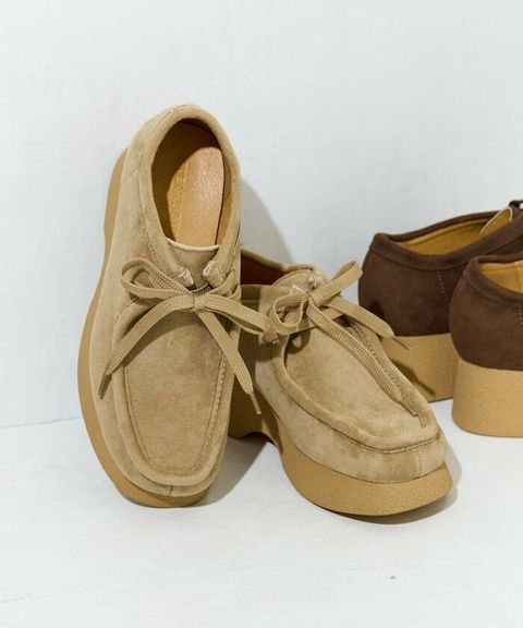 FREAKS STORE 厚底麂皮莫卡辛鞋_24