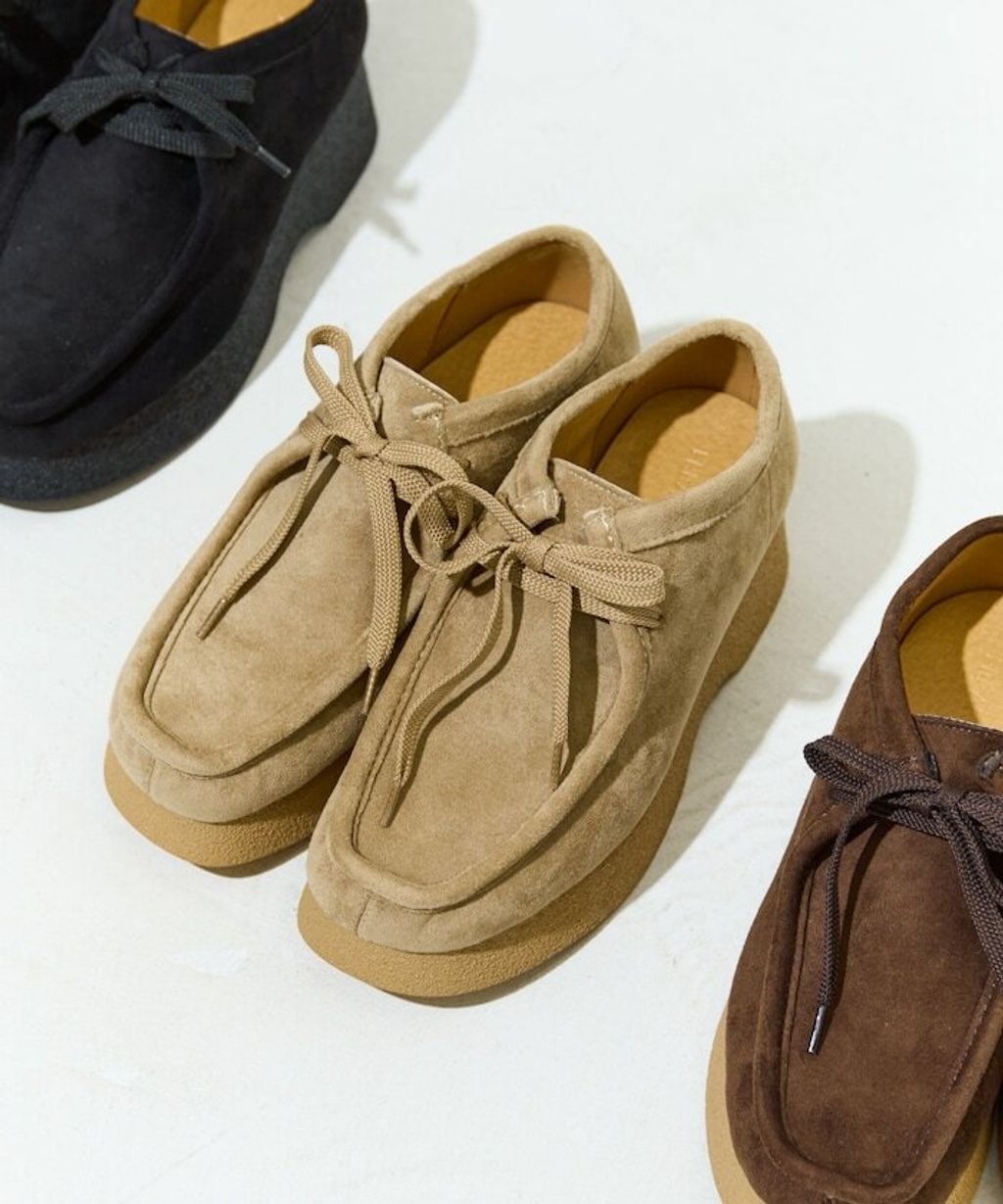 FREAKS STORE 厚底麂皮莫卡辛鞋_22