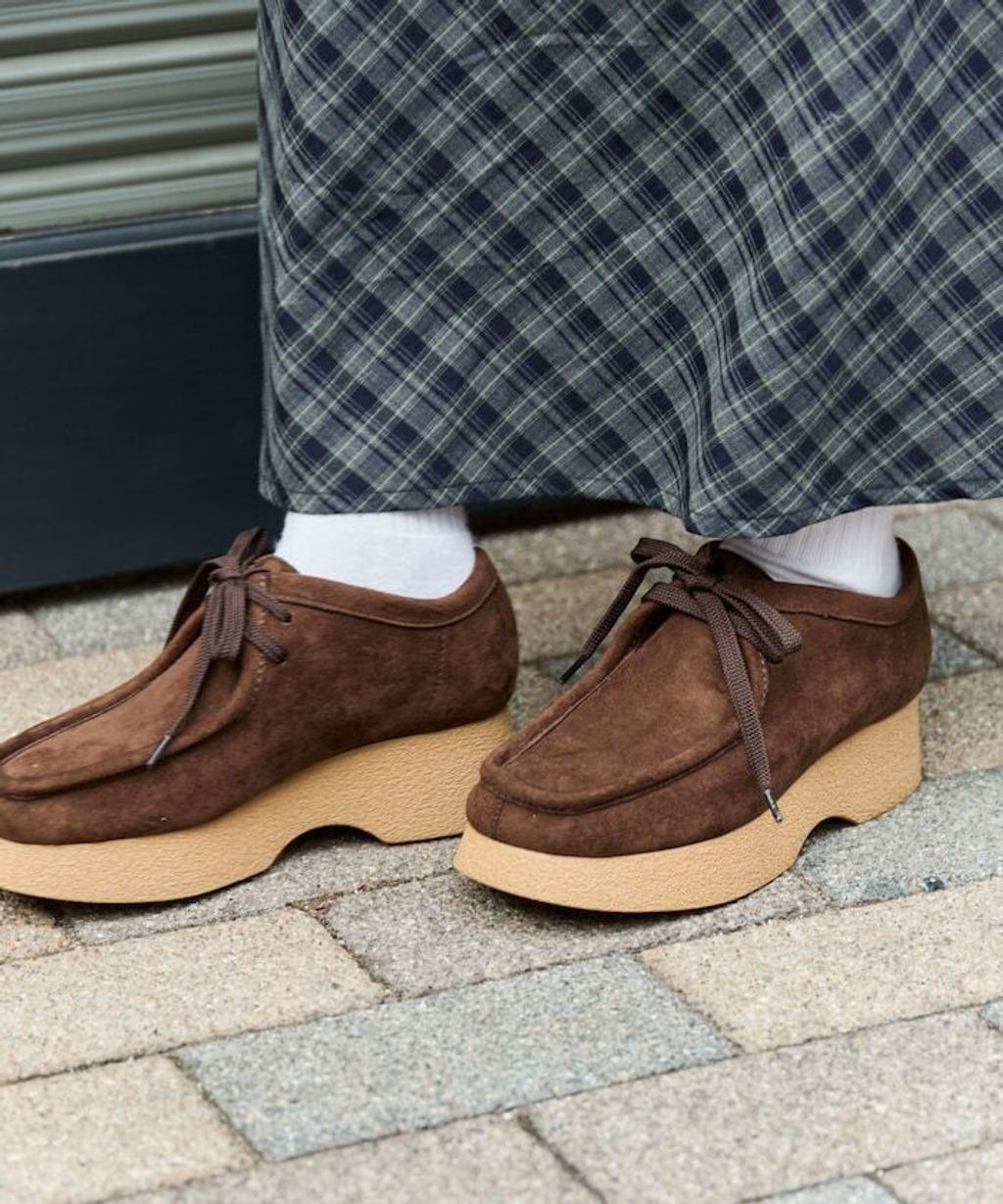 FREAKS STORE 厚底麂皮莫卡辛鞋_13