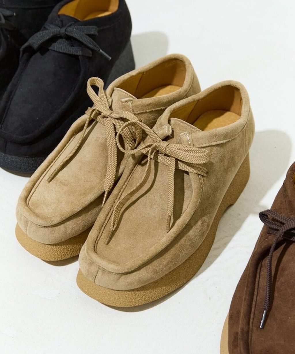 FREAKS STORE 厚底麂皮莫卡辛鞋_21