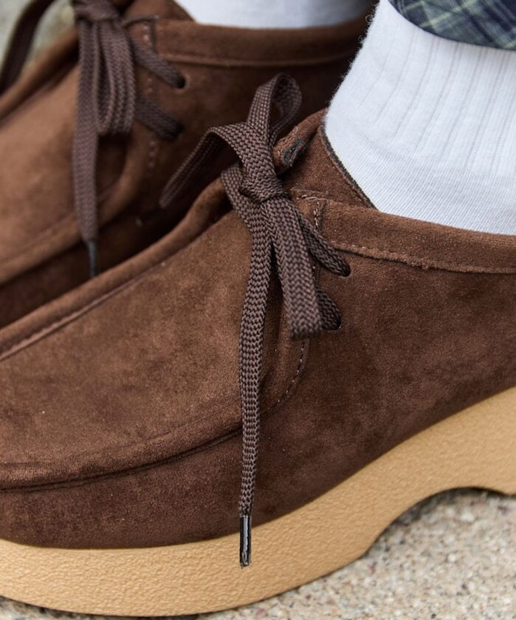 FREAKS STORE 厚底麂皮莫卡辛鞋_18