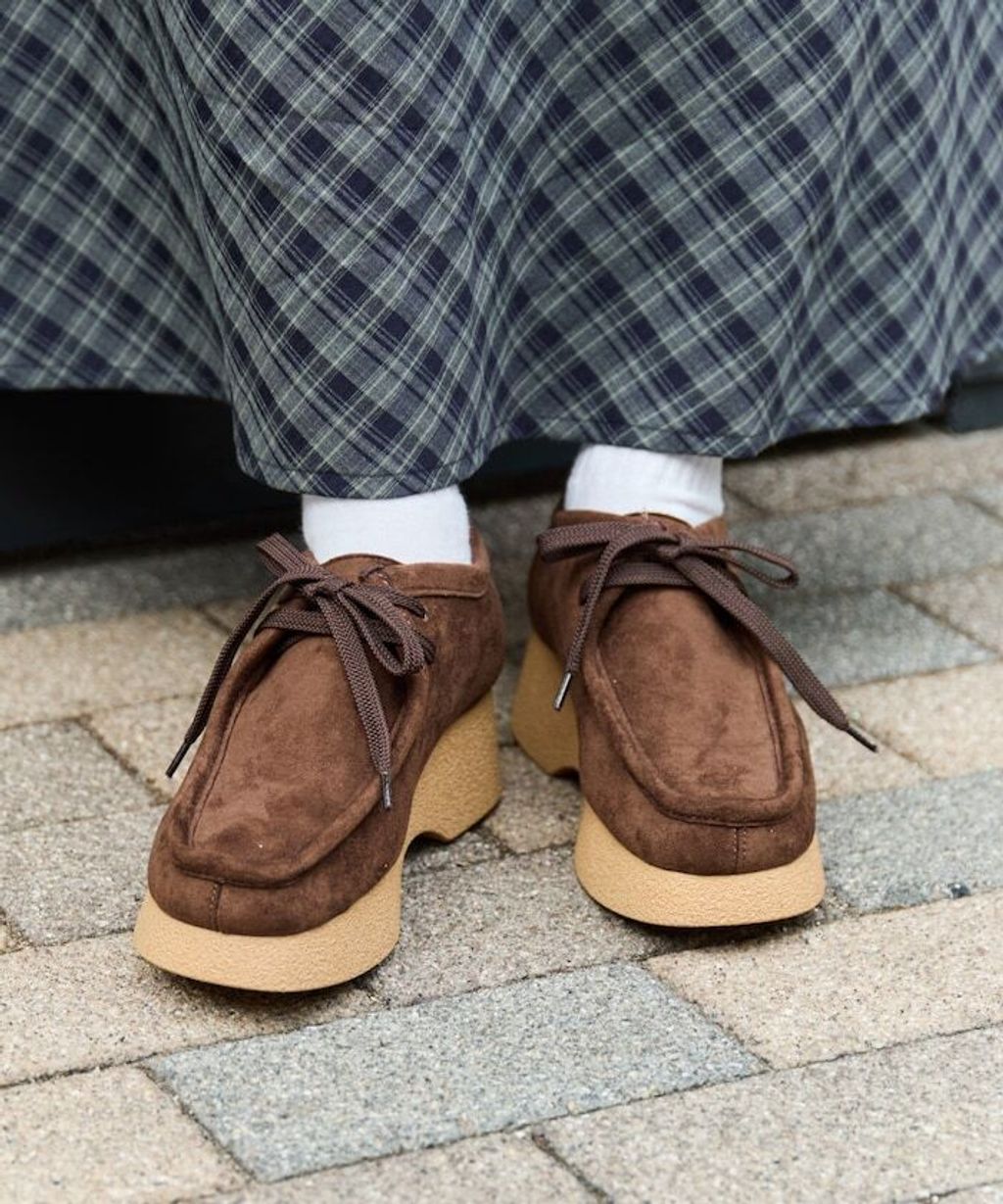 FREAKS STORE 厚底麂皮莫卡辛鞋_12