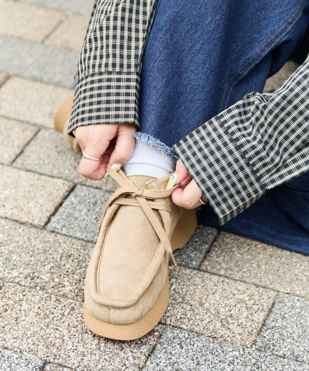 FREAKS STORE 厚底麂皮莫卡辛鞋_6