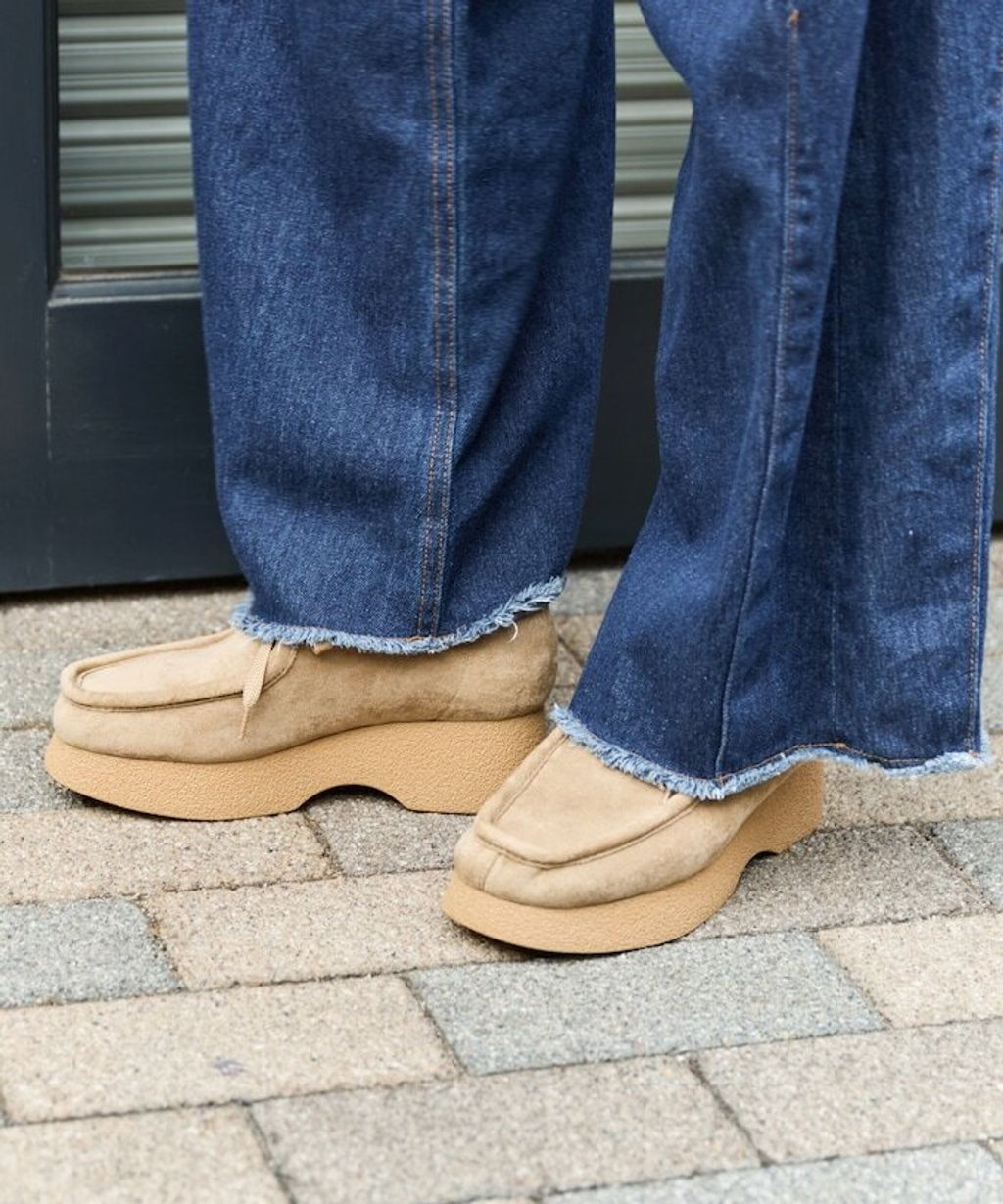 FREAKS STORE 厚底麂皮莫卡辛鞋_7