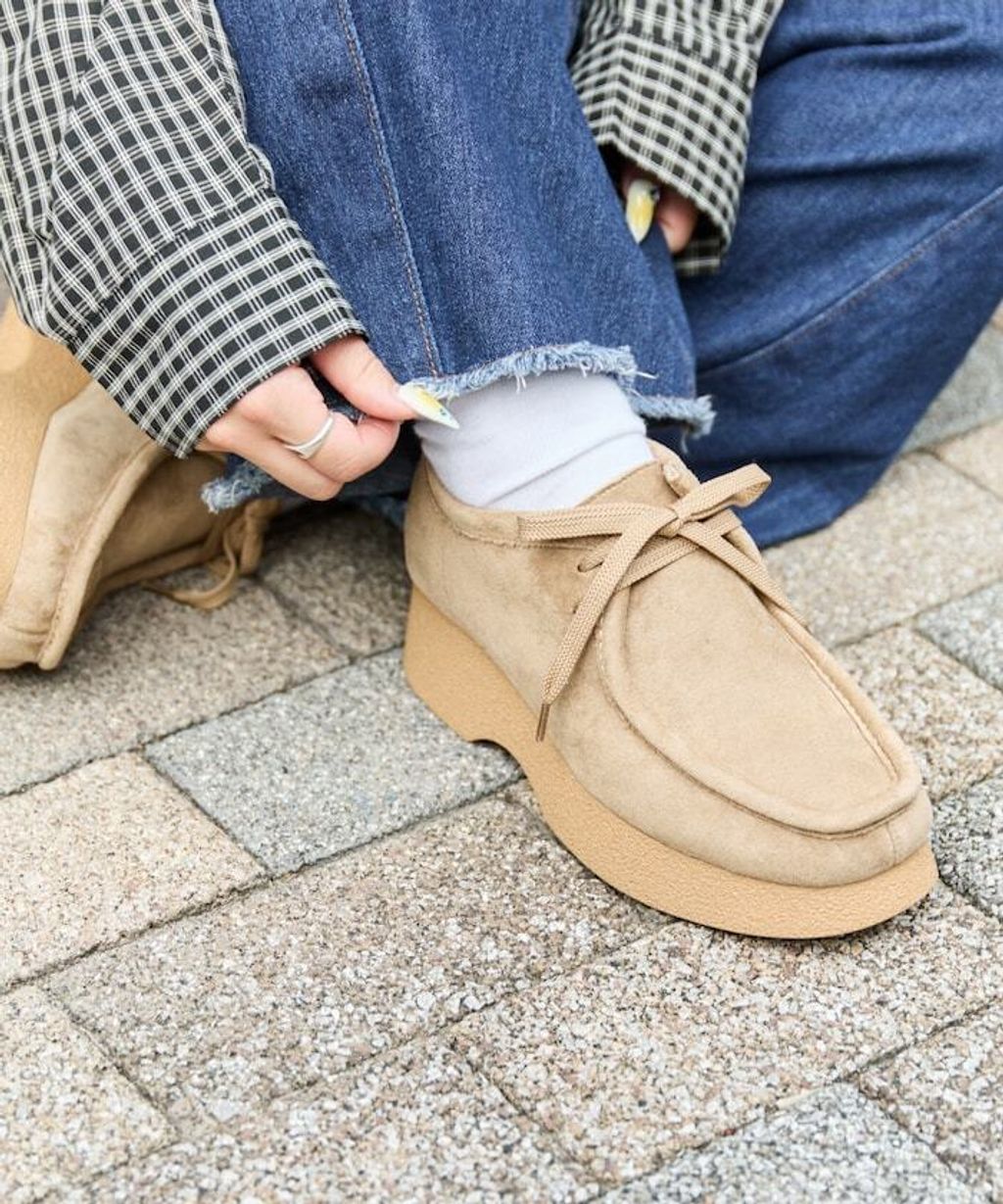 FREAKS STORE 厚底麂皮莫卡辛鞋_2